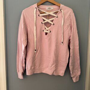 Soulcycle Pink Sweatshirt With a Tie Size